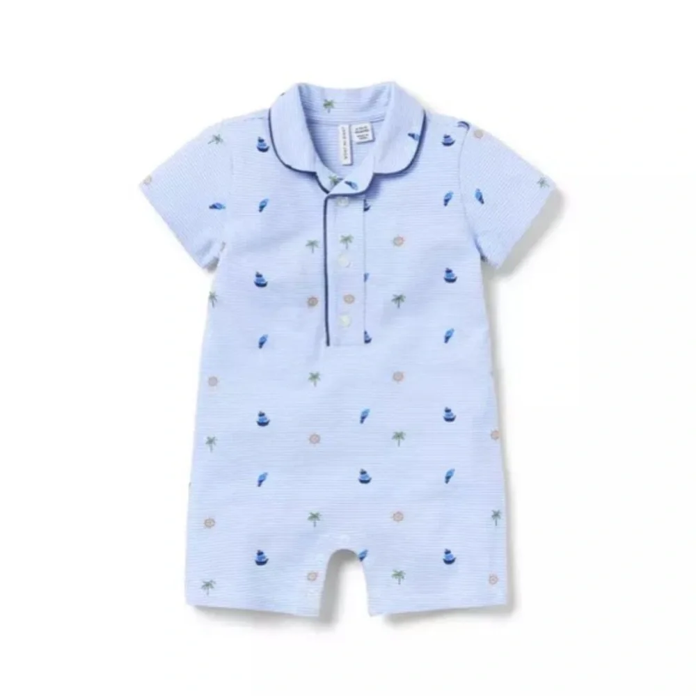 Janie and jack nautical striped romper - Picture 1 of 3